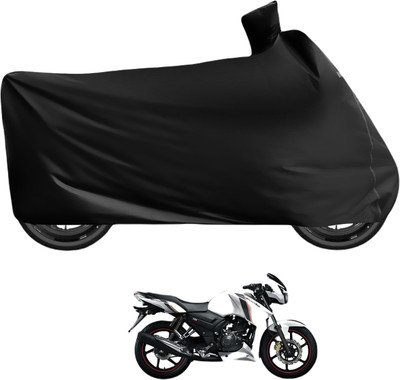 Caronix Waterproof Two Wheeler Cover for TVS(Apache RTR 160, Black)