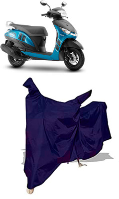 Amexride Two Wheeler Cover for Yamaha(Alpha BS6 BS6, Blue)