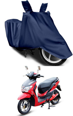 Mdstar Waterproof Two Wheeler Cover for Hero(Electric Dash, Blue)