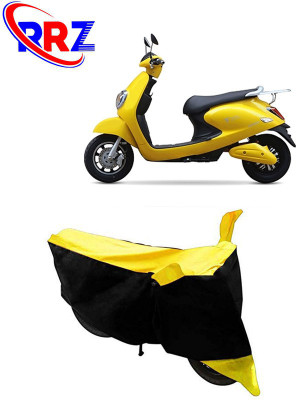 RRZ Waterproof Two Wheeler Cover for Techo Electra(Emerge, Black, Yellow)