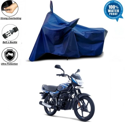 WMIZEXA Waterproof Two Wheeler Cover for Universal For Bike(CT100, Blue)