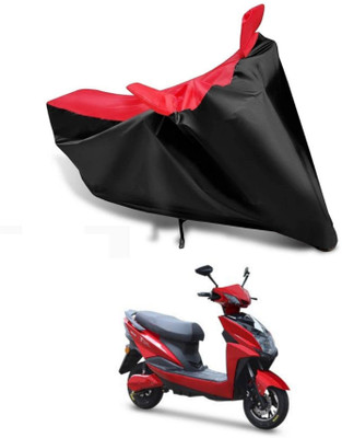KEDIT Two Wheeler Cover for Techo Electra(Red, Black)