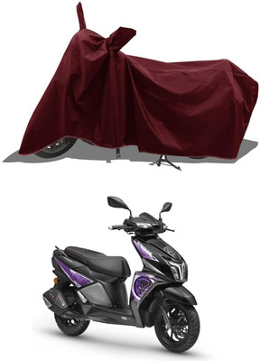 KEDIT Two Wheeler Cover for TVS(Ntorq 125, Maroon)
