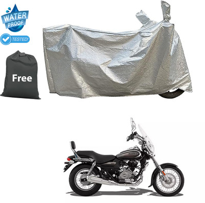 CODOKI Waterproof Two Wheeler Cover for Bajaj(Avenger 220 Cruise, Silver)