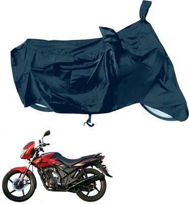 RiderShine Waterproof Two Wheeler Cover for TVS(Flame 125, Black)