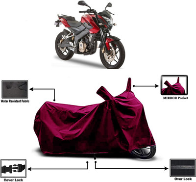 Amexride Two Wheeler Cover for Bajaj(Pulsar 180NS BS6, Maroon)