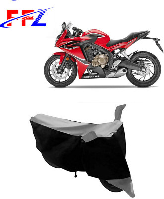 FFZ Waterproof Two Wheeler Cover for Honda(CBR 650F, Black, Grey)