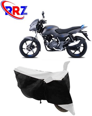 RRZ Waterproof Two Wheeler Cover for Bajaj(Pulsar 125, Black, White)