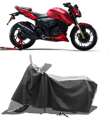 GROFATIK Two Wheeler Cover for TVS(Apache RTR 200 4V, Grey)