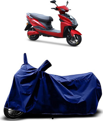 VESMEI Two Wheeler Cover for Techo Electra(Raptor BS6, Blue)
