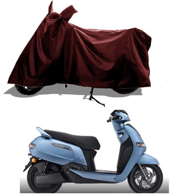 GROFATIK Two Wheeler Cover for TVS(iQube Electric, Maroon)