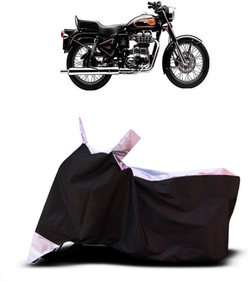 VESMEI Two Wheeler Cover for Royal Enfield(Bullet 350 Twinspark, White)