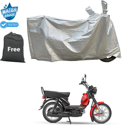 CODOKI Waterproof Two Wheeler Cover for TVS(XL 100 Comfort, Silver)