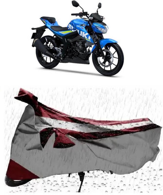 MISSION COLLECTION Waterproof Two Wheeler Cover for Suzuki(GSX, Silver)