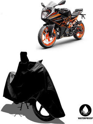 Amexride Waterproof Two Wheeler Cover for KTM(RC125 BS6, Black)