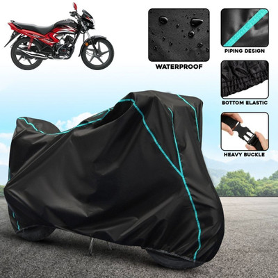 AUTOCAD Waterproof Two Wheeler Cover for Honda(Dream Neo, Black, Blue)