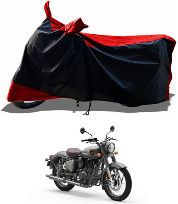 DeepShakshi AUTOMOTIVE Waterproof Two Wheeler Cover for Royal Enfield(Bullet 350 New, Red)