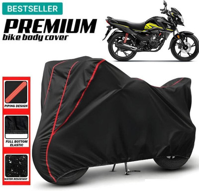 DeepShakshi AUTOMOTIVE Waterproof Two Wheeler Cover for Honda(SP125, Red, Black)