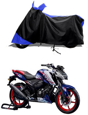 GROFATIK Two Wheeler Cover for TVS(Apache RTR 165 RP, Blue)