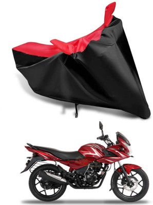 KEDIT Two Wheeler Cover for Bajaj(Discover 150 f, Red, Black)
