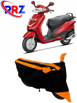 RRZ Waterproof Two Wheeler Cover for Hero(Duet, Black, Orange)