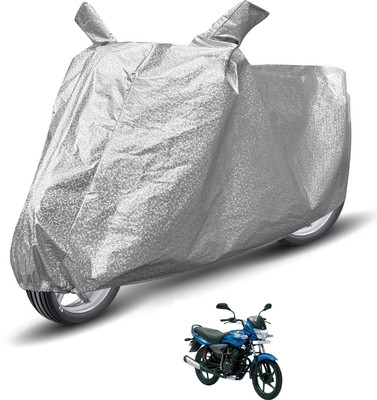 MOCKHE Waterproof Two Wheeler Cover for Bajaj(Platina 125, Silver)