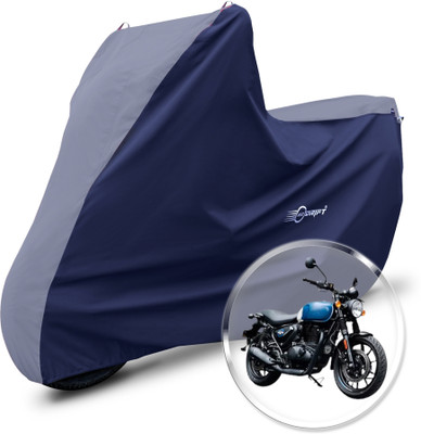 Neodrift Two Wheeler Cover for Royal Enfield(Hunter 350, Grey, Blue)