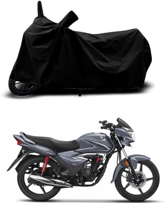 KEDIT Two Wheeler Cover for Universal For Bike(CB Shine, Black)