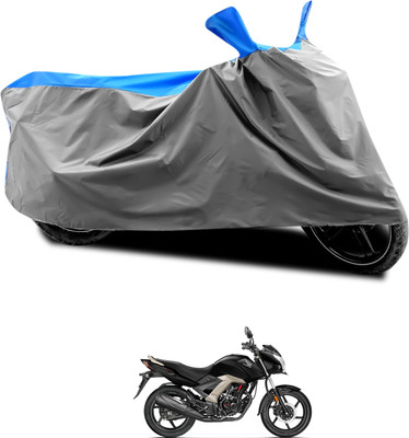 CODOKI Waterproof Two Wheeler Cover for Honda(CB Unicorn 150, Grey, Blue)