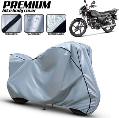 Shiv Kanha Waterproof Two Wheeler Cover for Hero(Splendor I Smart, Silver)