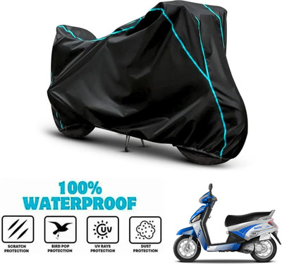 ANTHUB Waterproof Two Wheeler Cover for Mahindra(Gusto Electric, Black)