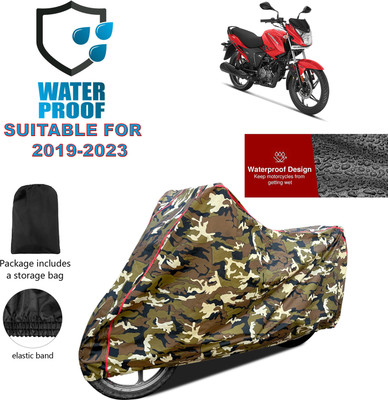 GOSHIV-car and bike accessories Waterproof Two Wheeler Cover for Hero(New Glamour, Yellow)
