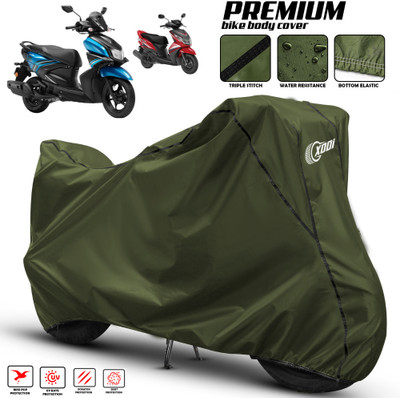 xodi Waterproof Two Wheeler Cover for Yamaha(RayZR 125 Fi, Green, Black)