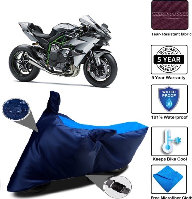 MISSION COLLECTION Waterproof Two Wheeler Cover for Kawasaki(Ninja, Blue)