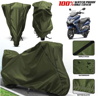 AutoGalaxy Waterproof Two Wheeler Cover for Suzuki(Burgman Street, Green)