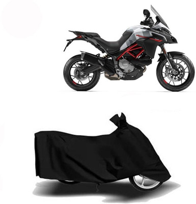 DeepShakshi AUTOMOTIVE Waterproof Two Wheeler Cover for Ducati(Multistrada, Black)
