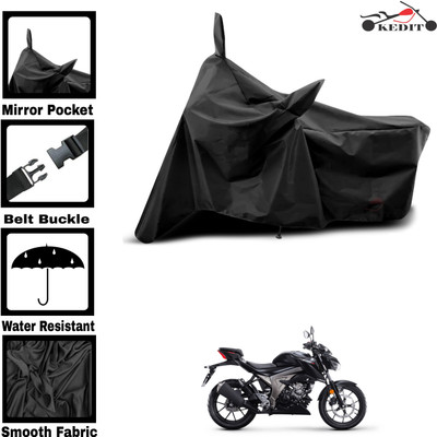 KEDIT Two Wheeler Cover for Suzuki(GSX, Black)