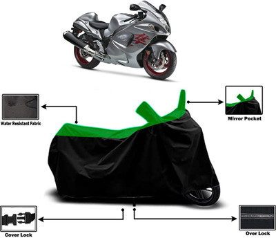 Amexride Two Wheeler Cover for Suzuki(GSX R1300 Hayabusa, Green)
