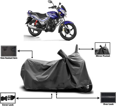 Amexride Two Wheeler Cover for TVS(Star City BS6, Grey)