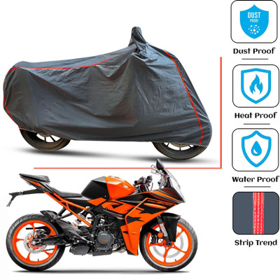 FAMEXON Waterproof Two Wheeler Cover for KTM(Duke 200, Grey)