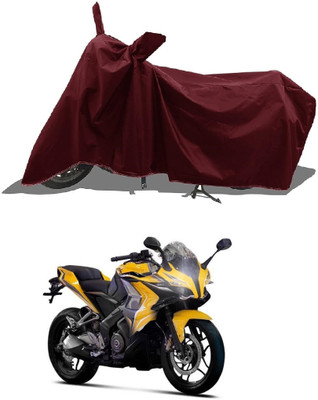 DeepShakshi AUTOMOTIVE Waterproof Two Wheeler Cover for Bajaj(Pulsar 220 DTS-i, Maroon)