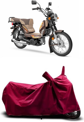 Coxtor Waterproof Two Wheeler Cover for TVS(XL 100, Maroon)