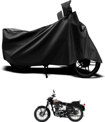 CODOKI Waterproof Two Wheeler Cover for Royal Enfield(Bullet 350 Twinspark, Black)