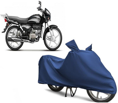 KEDIT Two Wheeler Cover for Hero(Splendor Plus, Blue)