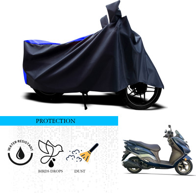 ANTHUB Waterproof Two Wheeler Cover for Suzuki(Burgman Street 125, Black, Grey)