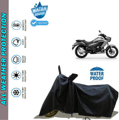 AutoGalaxy Waterproof Two Wheeler Cover for TVS(Intruder 250, Black)