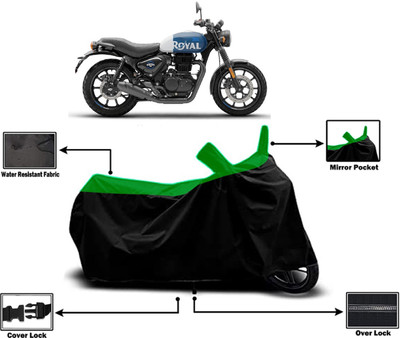 Amexride Two Wheeler Cover for Royal Enfield(Hunter 350, Green)