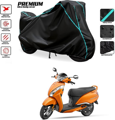 PAGORA Waterproof Two Wheeler Cover for TVS(Jupiter 125, Black)