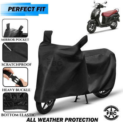 AUTOCAD Waterproof Two Wheeler Cover for Suzuki(Access 125, Black)