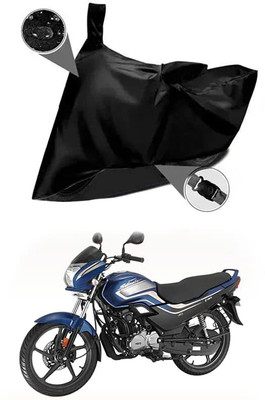 KEDIT Two Wheeler Cover for Hero(MotoCorp Super Splendor, Black)